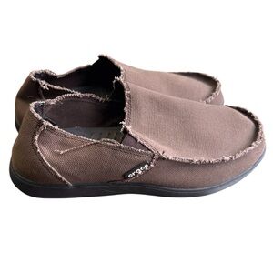 CROCS Men's Brown Slip-On Loafers